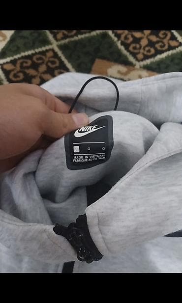 Толстовки: Мужская толстовка, L, Nike, Б/у, цвет - Серый — 2