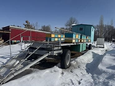 Металлообработка: Передвижной пасечный павильон на прицепе - Платформа-прицеп на двух — 1