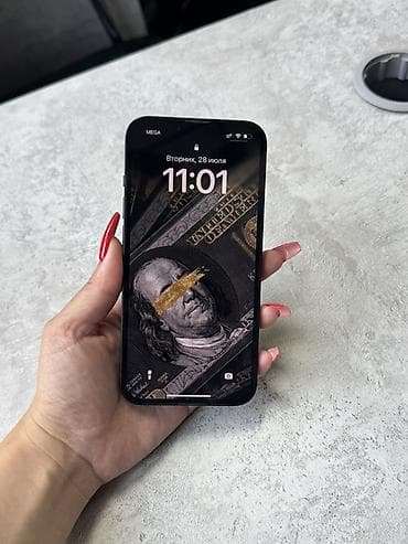 IPhone 14, Б/у, 128 ГБ, Midnight, Защитное стекло, Чехол, Коробка, 86 %