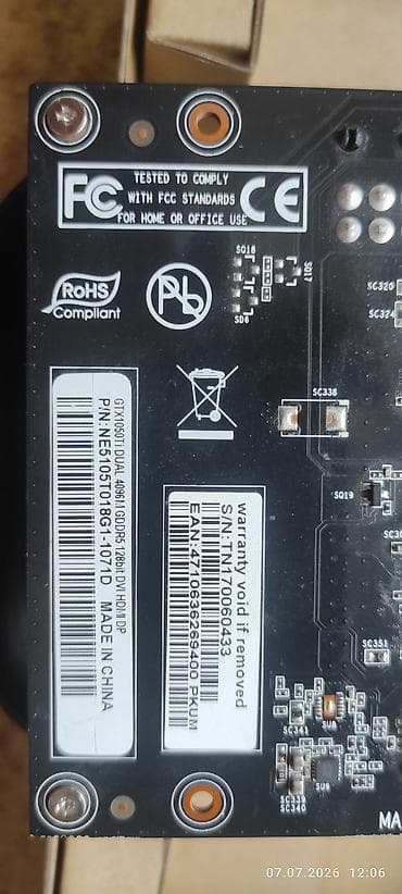 Техника и электроника: Видеокарта для ПК, Б/у, NVidia, GeForce GTX, 4 ГБ — 6