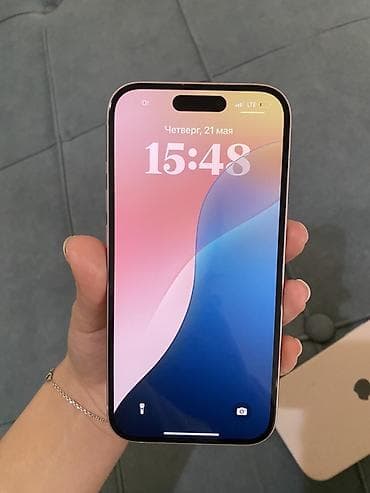 pin: IPhone 15, Б/у, 256 ГБ, Розовый, 83 % — 2