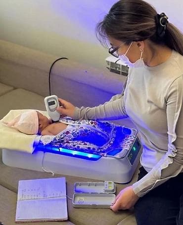 Фотолечение от желтушки билирубин— терапия без отрыва от объятий. - — 3