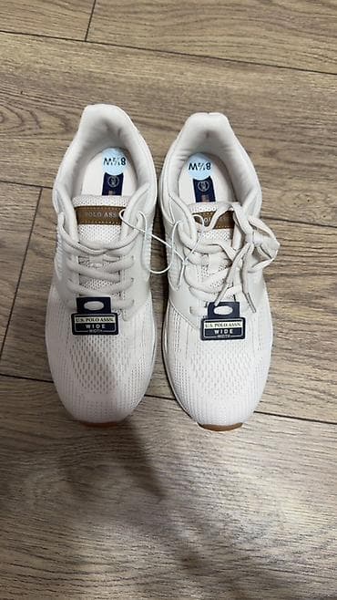 кеды поло: Кроссовки U.S. Polo Assn. (Wide Width) - Цвет: молочный/белый с — 1
