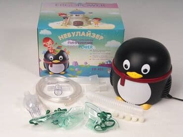 аппарат для ингаляции для детей цена: Небулайзер детский Ergopower ER-403 (пингвинчик) Ингалятор — 1