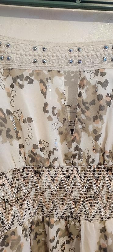 Кофты, свитеры: Вечернее платье, Коктейльное, Длинная модель, Шифон, Без рукавов, M — 3