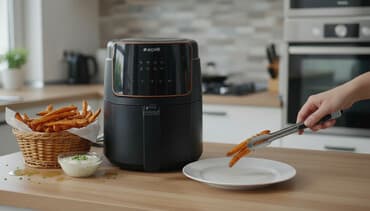 электронная книжка: Аэрофритюрница Arçelik, черный матовый корпус НОВЫЙ В КОРОБКЕ — 1