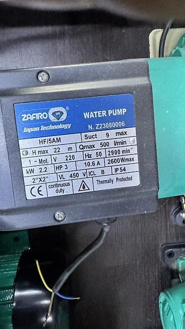 pump: Центробежный водяной насос ZAFIRO HF/5AM Назначение: - Перекачка — 3