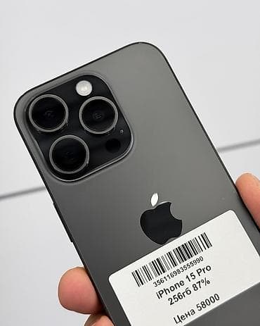 galaxy note 21: IPhone 15 Pro, Б/у, 256 ГБ, Black Titanium, Защитное стекло, Чехол, Коробка, В рассрочку, 87 % — 4