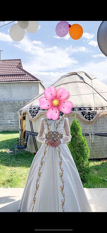 свадеб: Свадебное платье, M, Дизайнерское, Рукава прозрачные, Новый — 1