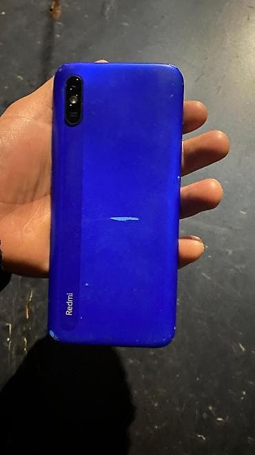 Redmi, Redmi 9A, Б/у, 64 ГБ, цвет - Синий, 2 SIM