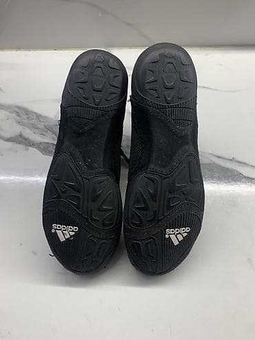 Мужская обувь: Борцовки Adidas Adizero черные с золотыми полосами. - Высокий силуэт — 7