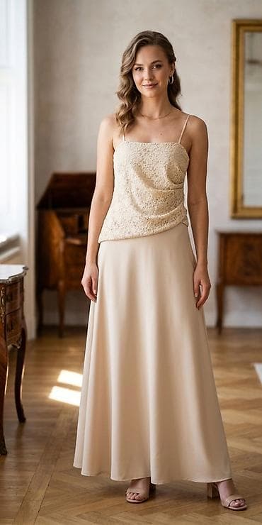 платя айвори клубная: Вечернее платье, А-силуэт, Без рукавов, L — 6