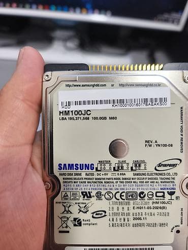ПК үчүн маалымат алып жүрүүчү, Колдонулган, Samsung, HDD, 128 ГБга чейин, 2.5" — 1