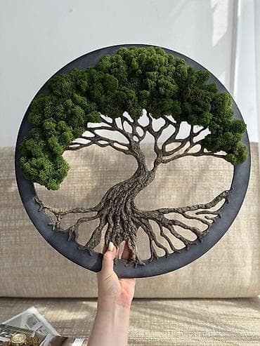 зеленая стена: Настенное панно «Дерево жизни» Диаметр-50см Цена-4900 сом — 4