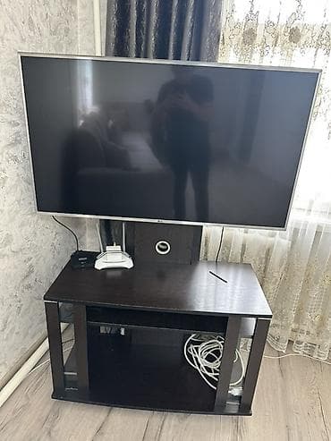 lcd tv: Тумба и подставка для телевизора, Напольная, ЛДСП, цвет - Коричневый — 2