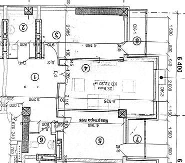 Кыймылсыз мүлк: 2 бөлмө, 72 м², Элитка, 6 кабат, Даяр ПСО (өзү оңдоп түзөтүп бүтүү үчүн) — 8