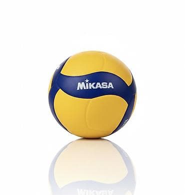 валейболная сетка: Волейбольный мяч Mikasa (желто‑синий) - Классическая панельная — 1