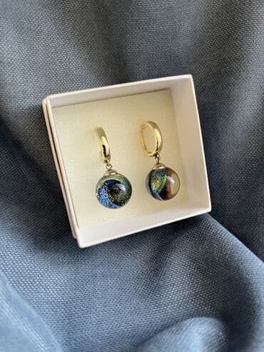 самые красивые свадебные платья в мире: Серьги, Проба 585, Женские, Ручная работа, Б/у — 4