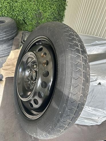 крепление запаски: Колеса в сборе 155 / 70 / R 17, Запаска, Железные, отверстий - 5 — 3