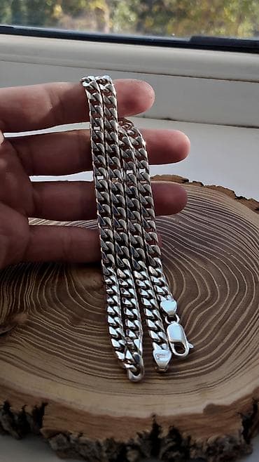 Личные вещи: Серебряная цепь Плетение "Куба" Делаю на Заказ Серебряные изделия — 2