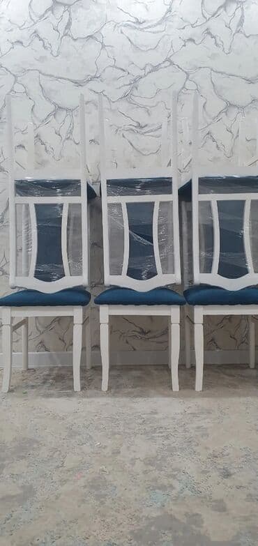 фиолетовая кухонная мебель: Стул для кухни, Дерево, цвет - Белый — 5