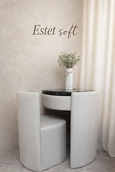 Столдор: Даараткана үчүн үстөл, Күзгүсү менен, түсү - Саргыч боз, Башка материал — 2