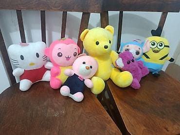 Мягкие игрушки набором — 7 штук В комплекте: - большой жёлтый медведь