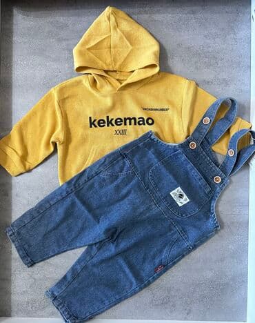 джинсы голубые: Комплект, цвет - Синий, Новый — 1