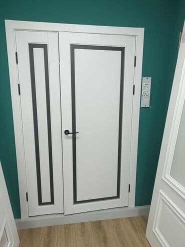 дверь хайтек: Балконная дверь, Новый, Со стеклом, Деревянная — 5