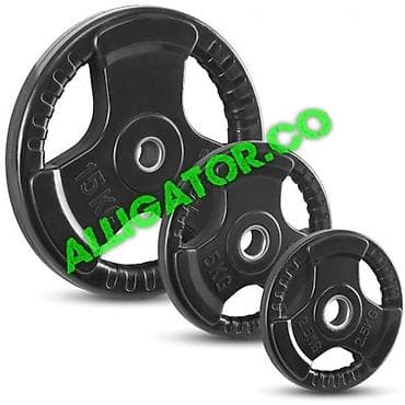 Блины для штанги Прорезиненные три хвата Заводские профи для спорт