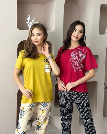 белая ночная сорочка: Домашняя одежда, Футболка, Хлопок, Узбекистанская, Осень-весна — 2