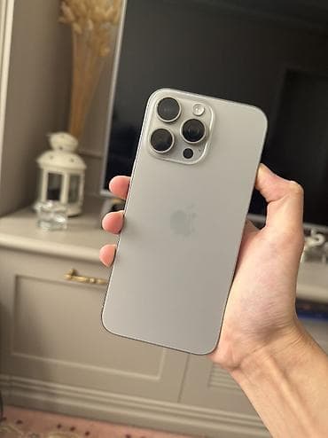 купить iphone 16 pro max: IPhone 15 Pro Max, Б/у, 256 ГБ, Natural Titanium, Коробка, 76 % — 1