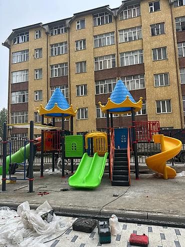 пластиковый домик: Детская площадка Для улицы, Новый — 6