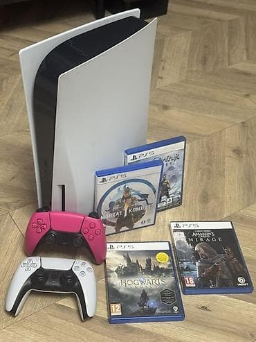 PS5 (Sony PlayStation 5): Игровая консоль PlayStation 5 (модель с дисководом). Комплектация: - — 2