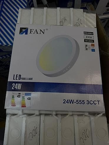 Светодиодный накладной светильник FAN LED Panel Light 24W (модель