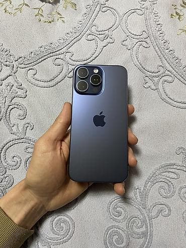 IPhone 15 Pro Max, Б/у, 256 ГБ, Blue Titanium, 89 %