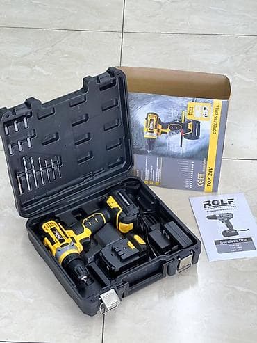 Инструменттер: Аккумуляторная дрель-шуруповерт ROLF TOP-24V Комплектация: - — 1