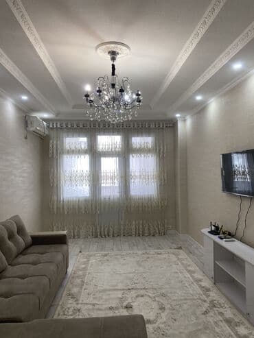 долгосрочная квартира в джалалабаде: 2 комнаты, Круглосуточное заселение, Парковка, Душевая кабина — 1