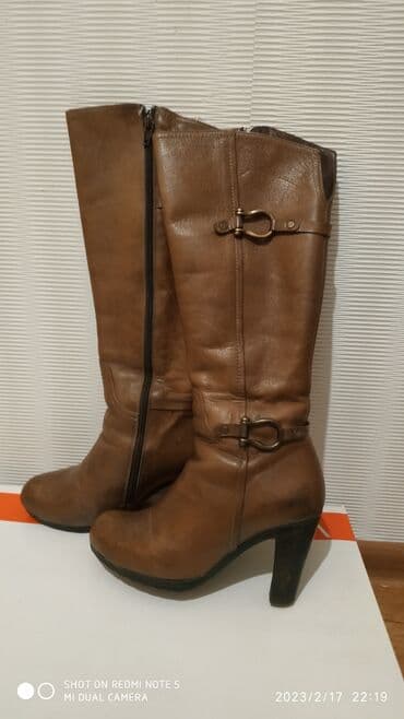 Сапоги из натуральной кожи, еврозима, размер 37, еврозима, еатуральеый at lalafo.kg Сапоги из натуральной кожи, еврозима, размер 37, еврозима, еатуральеый