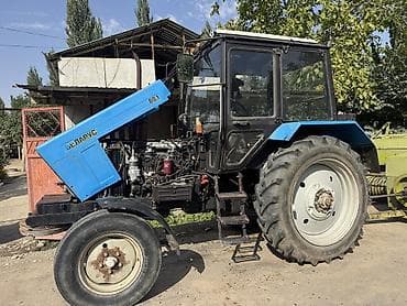 Трактор «Беларус» МТЗ-80.1 с прицепленным пресс-подборщиком. сокосу — 2