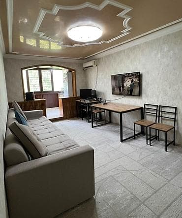 flat osh: 3 комнаты, 58 м², 6 мкр 104 серия, 4 этаж — 4