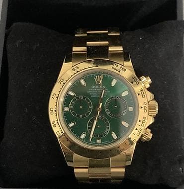 Rolex Cosmograph Daytona, зелёный циферблат - Корпус и браслет из