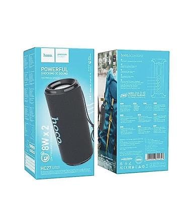 Аудиотехника: Портативная Bluetooth‑колонка Hoco HC27 - Мощность: 16 Вт (2 динамика — 4