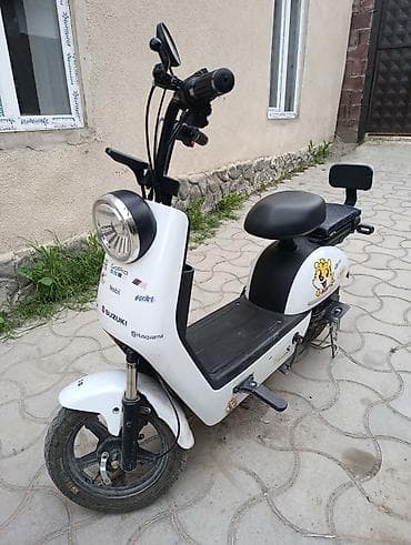 элэктро: Электроскутер (городской мини-скутер) белого цвета Характеристики и — 2