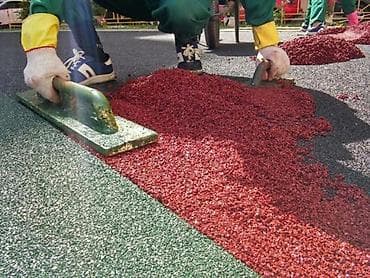 Бесшовные резиновые покрытия из EPDM/резиновой крошки для улицы и at lalafo.kg Бесшовные резиновые покрытия из EPDM/резиновой крошки для улицы и