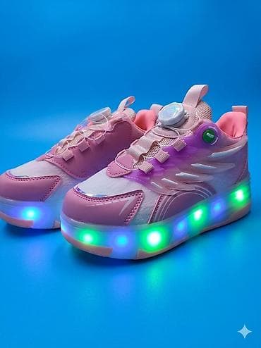 электро ролики: Детские кроссовки-ролики с подсветкой - 2-в-1: обычные кроссовки + — 3