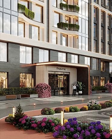 кввр: 1 комната, 57 м², Элитка, 17 этаж, Готовая ПСО (под самоотделку) — 3