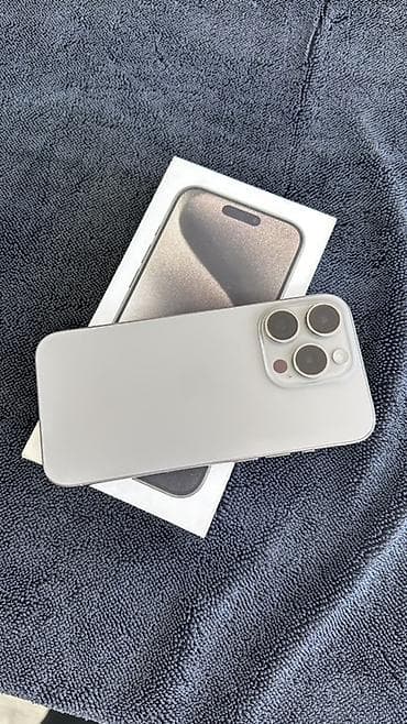айифон: IPhone 15 Pro, Natural Titanium, Коробка, 84 % — 6
