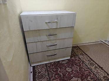 комод для ванной: Комод для одежды, Б/у, Без зеркала, МДФ, цвет - Бежевый, Самовывоз — 9