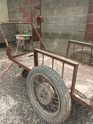 вилы ссср: Садово-строительная тачка и тележка, Стальная, Трехколесная, Б/у — 4